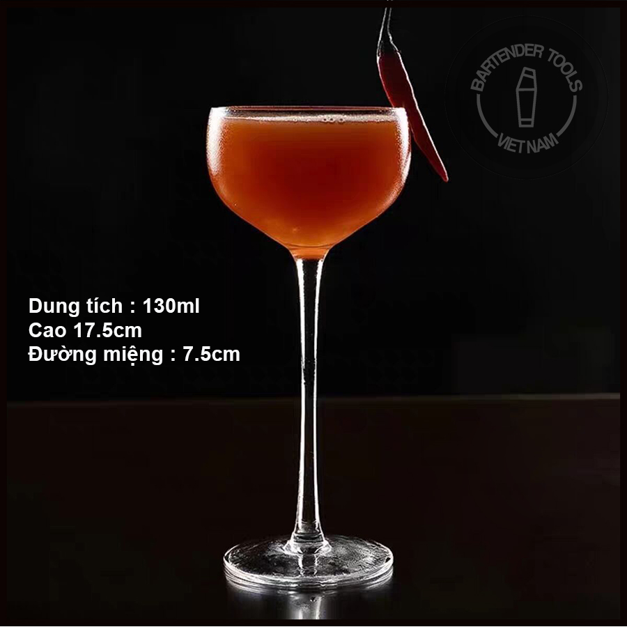 Cocktail Martini Glass Couper - Ly cocktail thủy tinh ( Mã BG02)