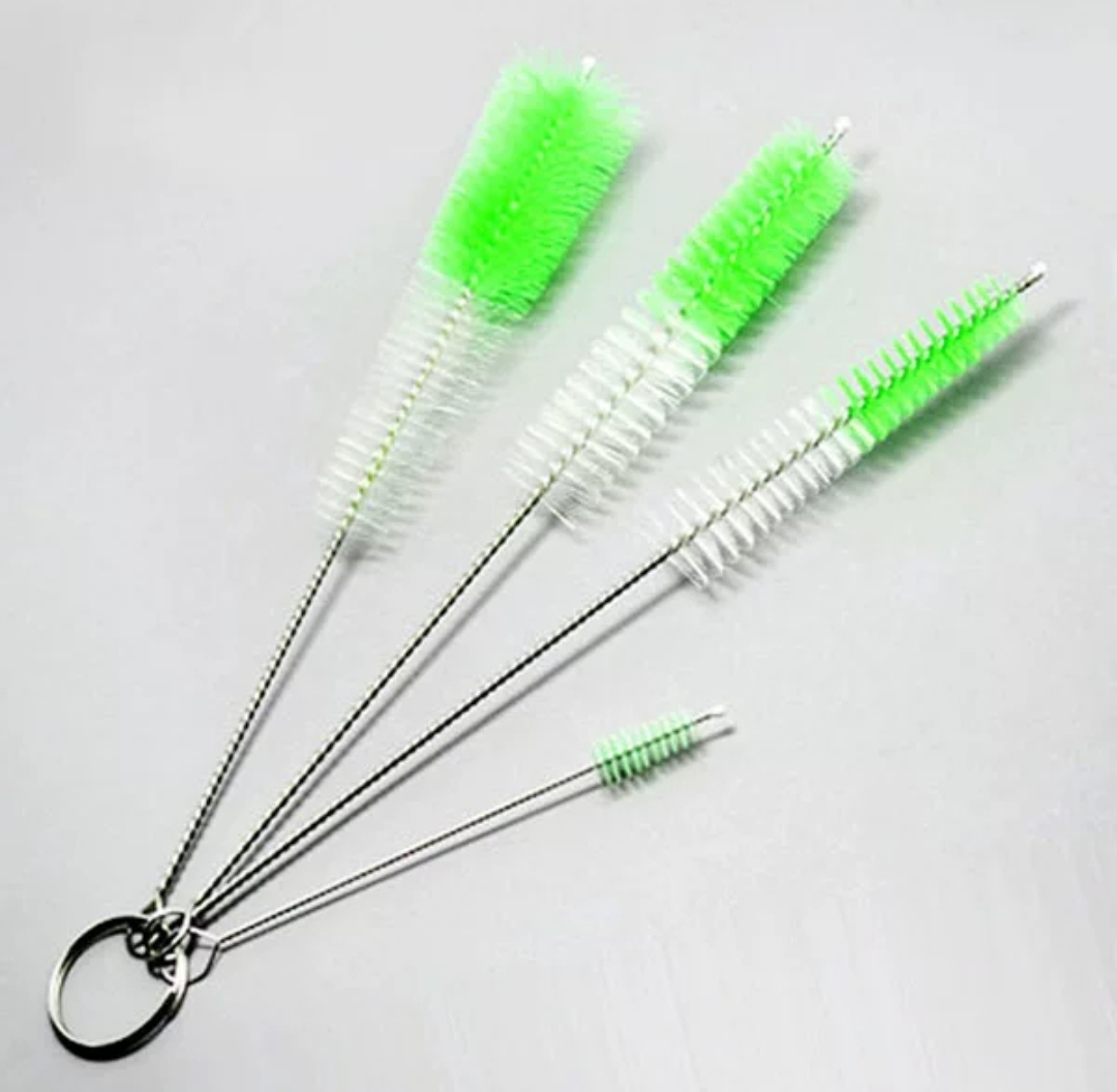 Combo bộ 4 cọ vệ sinh rửa vòi ấm trà, cà phê, lọ chai