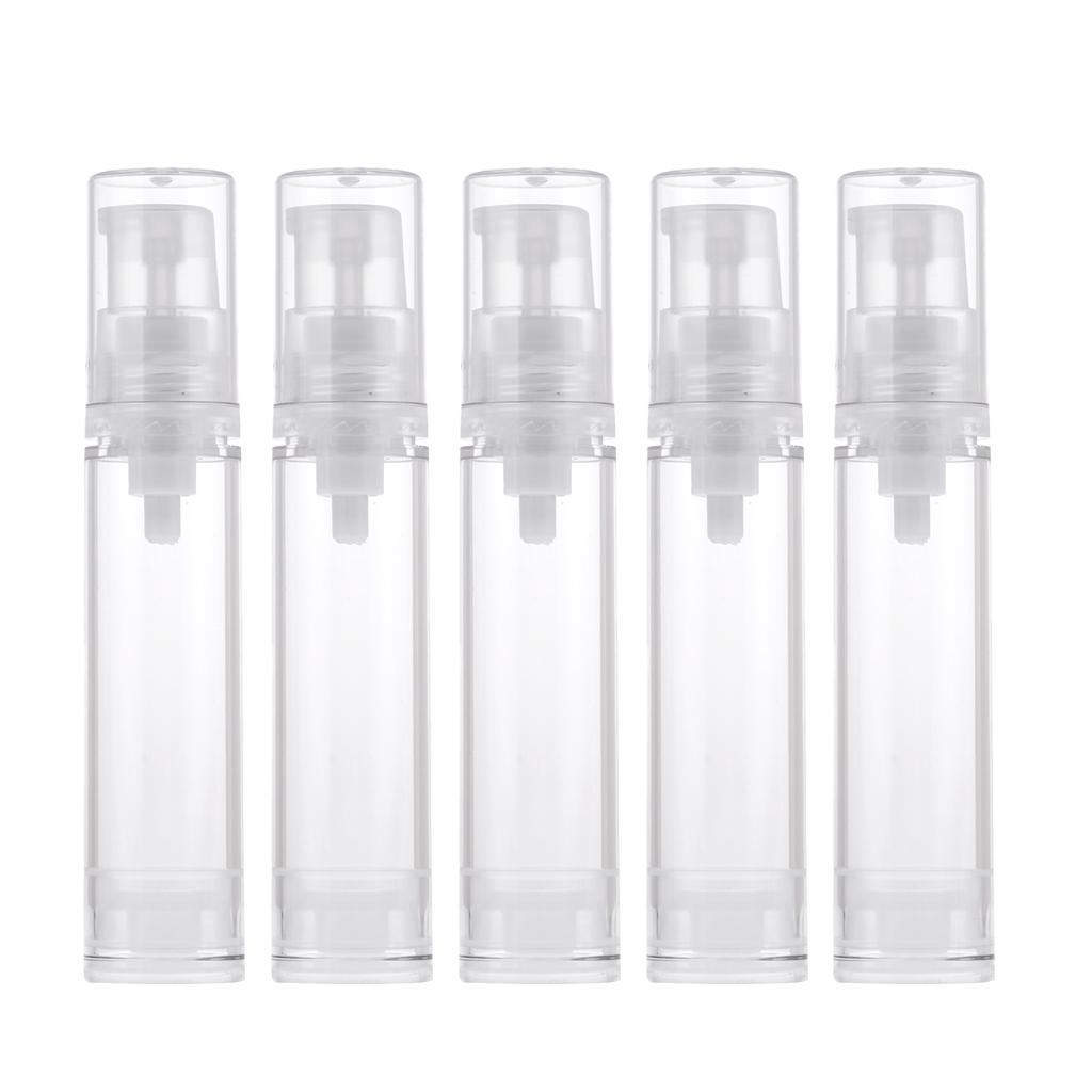 5X10 Ml Rỗng Lọ Không Cần Không Khí Bơm Kem Trang Điểm Dưỡng Da Chai Hộp Đựng