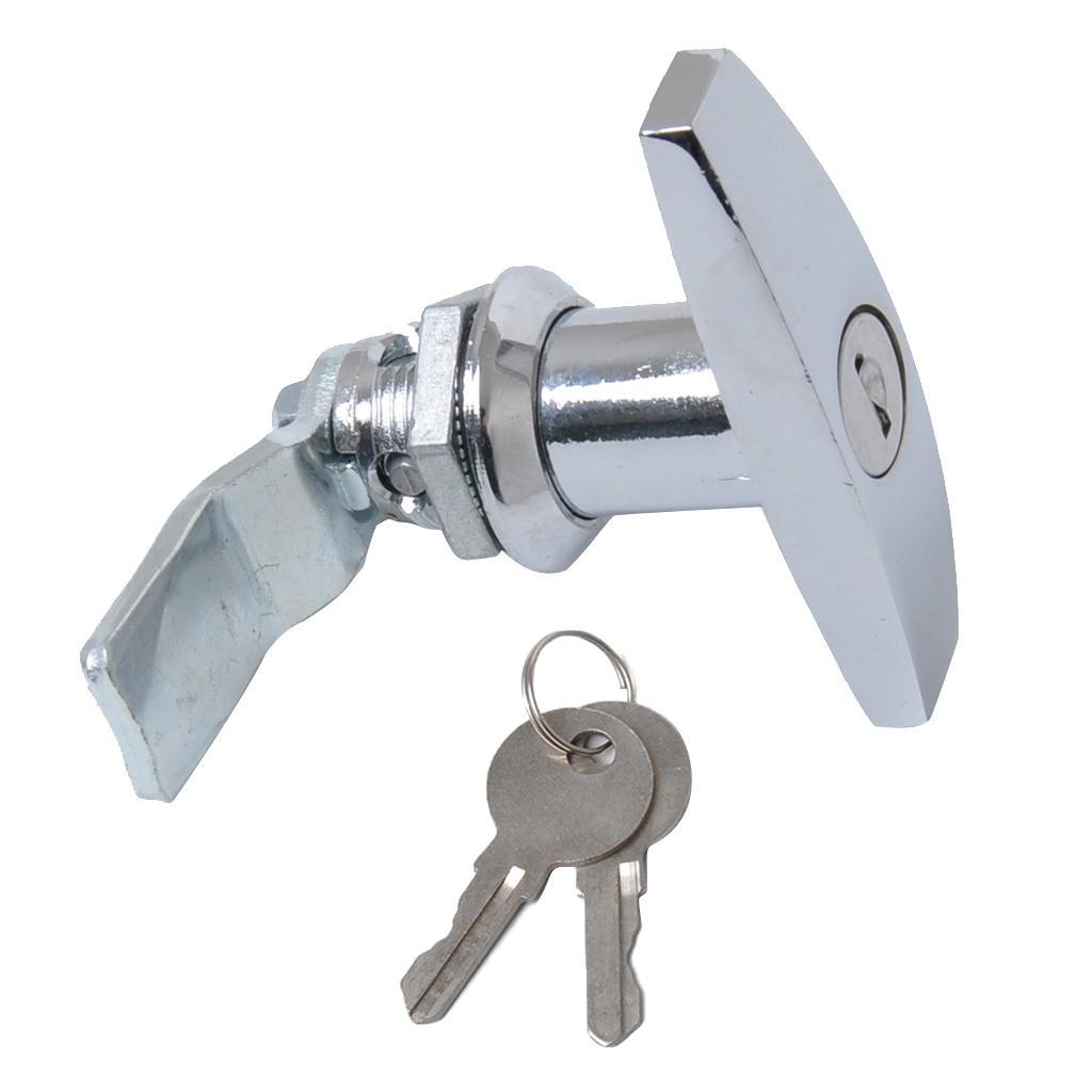 2 Set Garage Door Lock T Handle W/2 Keys - Universal Accessories Parts