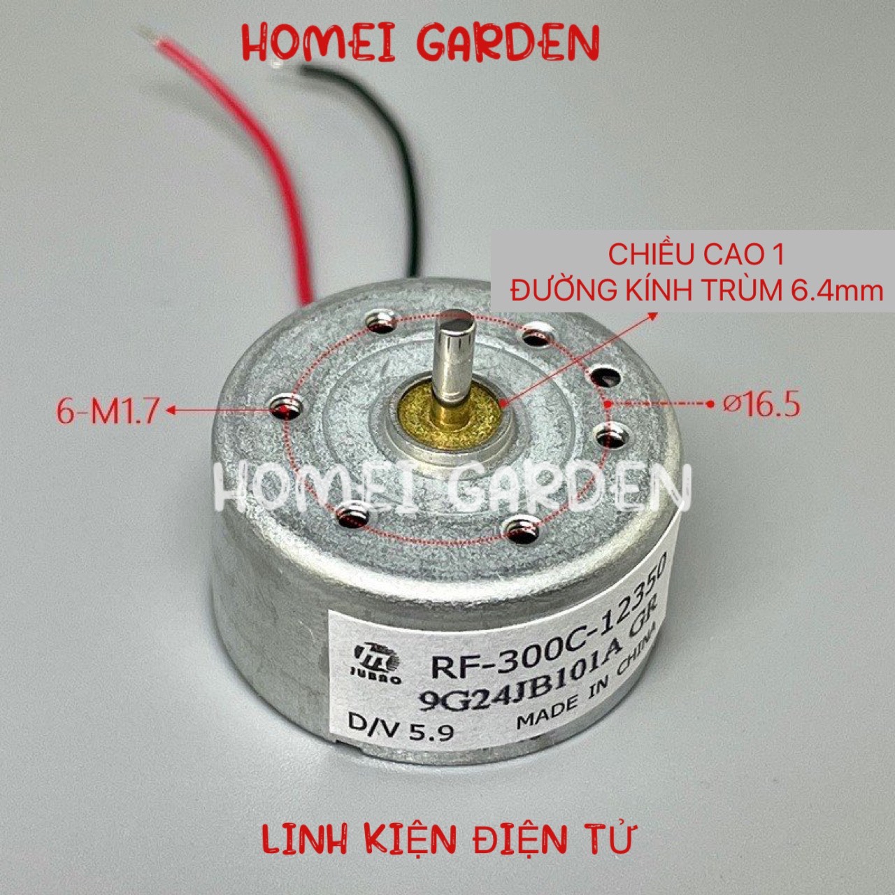 Động cơ motor RF-300 1,5 - 6V 7403RPM phát điện rất khỏe - HM0152