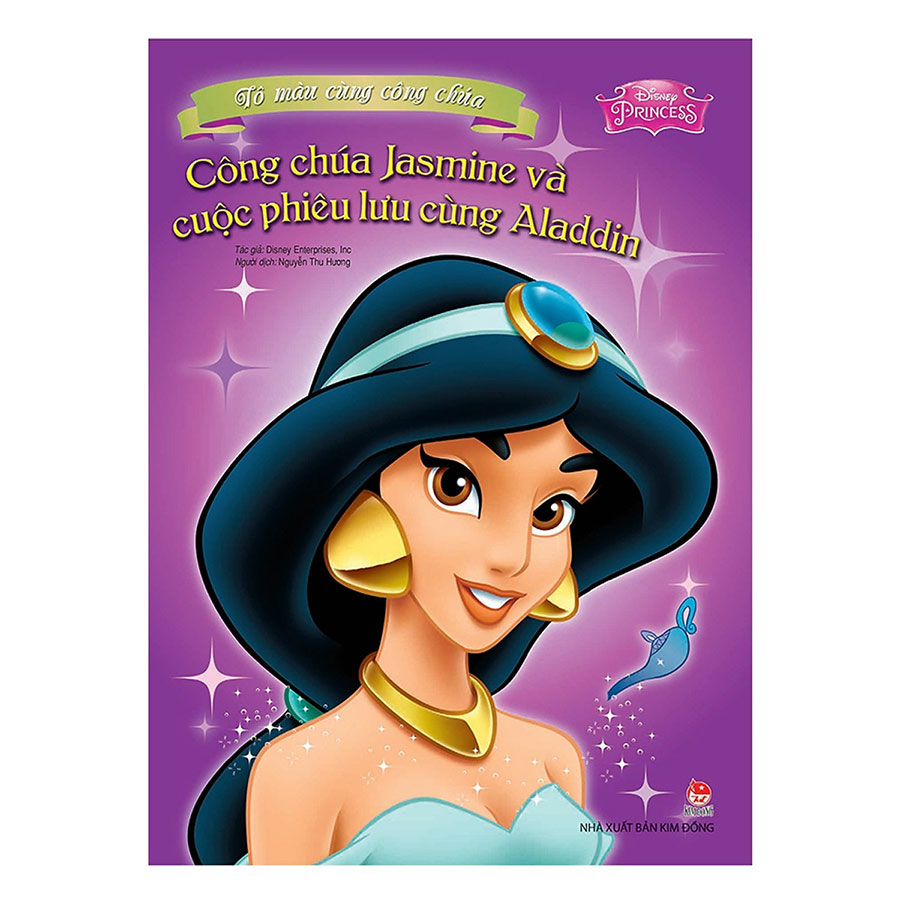 Tô Màu Cùng Công Chúa: Công Chúa Jasmin Và Cuộc Phiêu Lưu Cùng Aladdin (Tái Bản 2019)