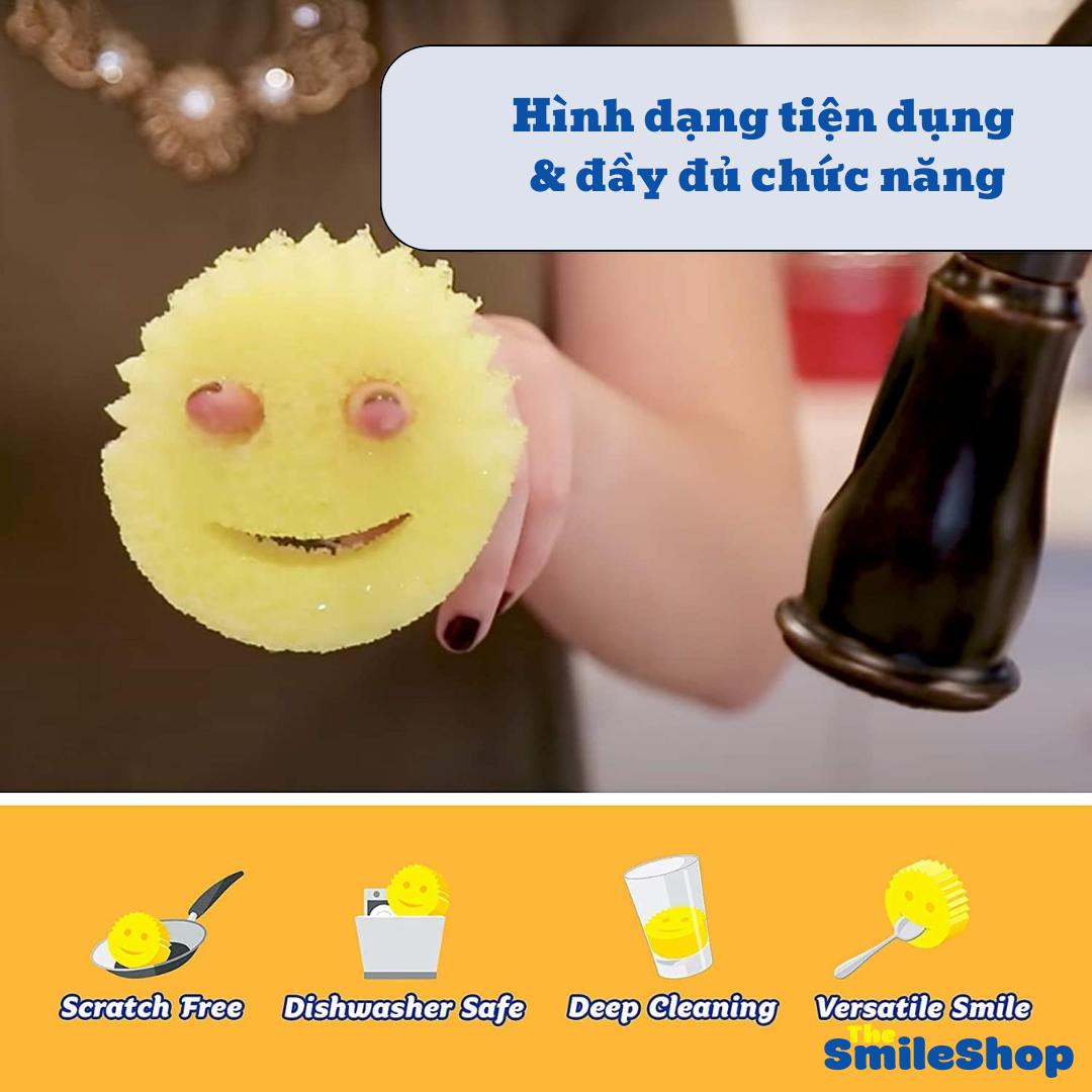 Miếng rửa chén Scrub Daddy Colors nhiều màu, tiện lợi