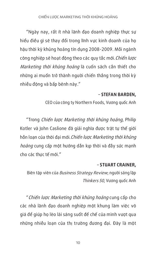 Chiến Lược Marketing Thời Khủng Hoảng