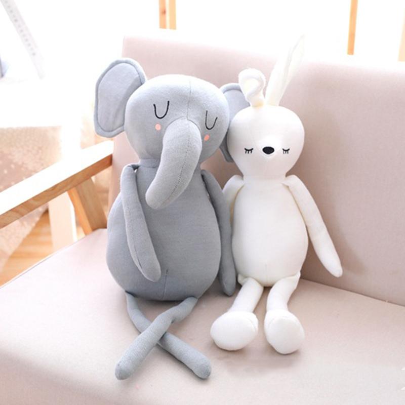 Chú Voi Dễ Thương Thỏ Gối Cho Bé Gái Nhồi Bông Mềm Chơi Động Vật Cho Bé Giường Đệm Gối Cho Bé Trang Trí Phòng Trẻ Em Quà Tặng