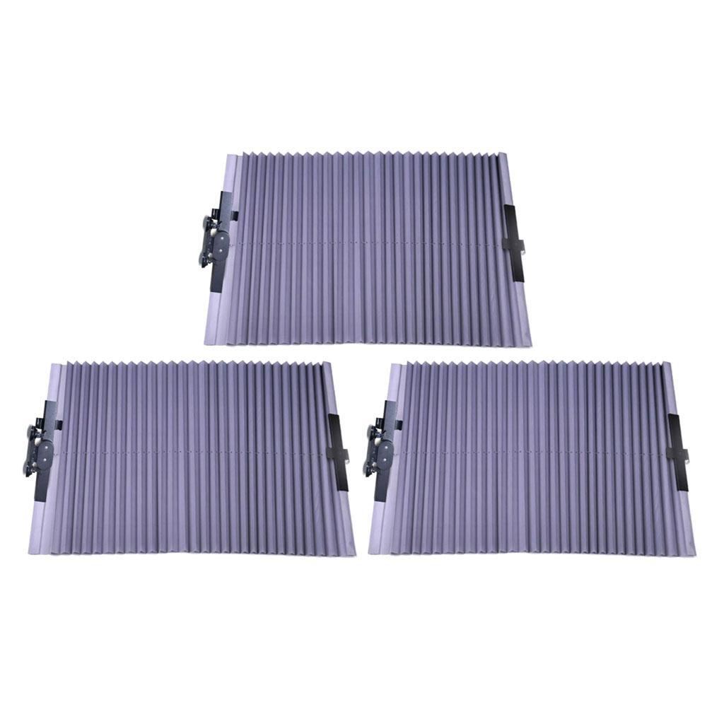 3x Universal Car Retractable Curtain Sunshade UV-proof Rear Sun Visor Cover