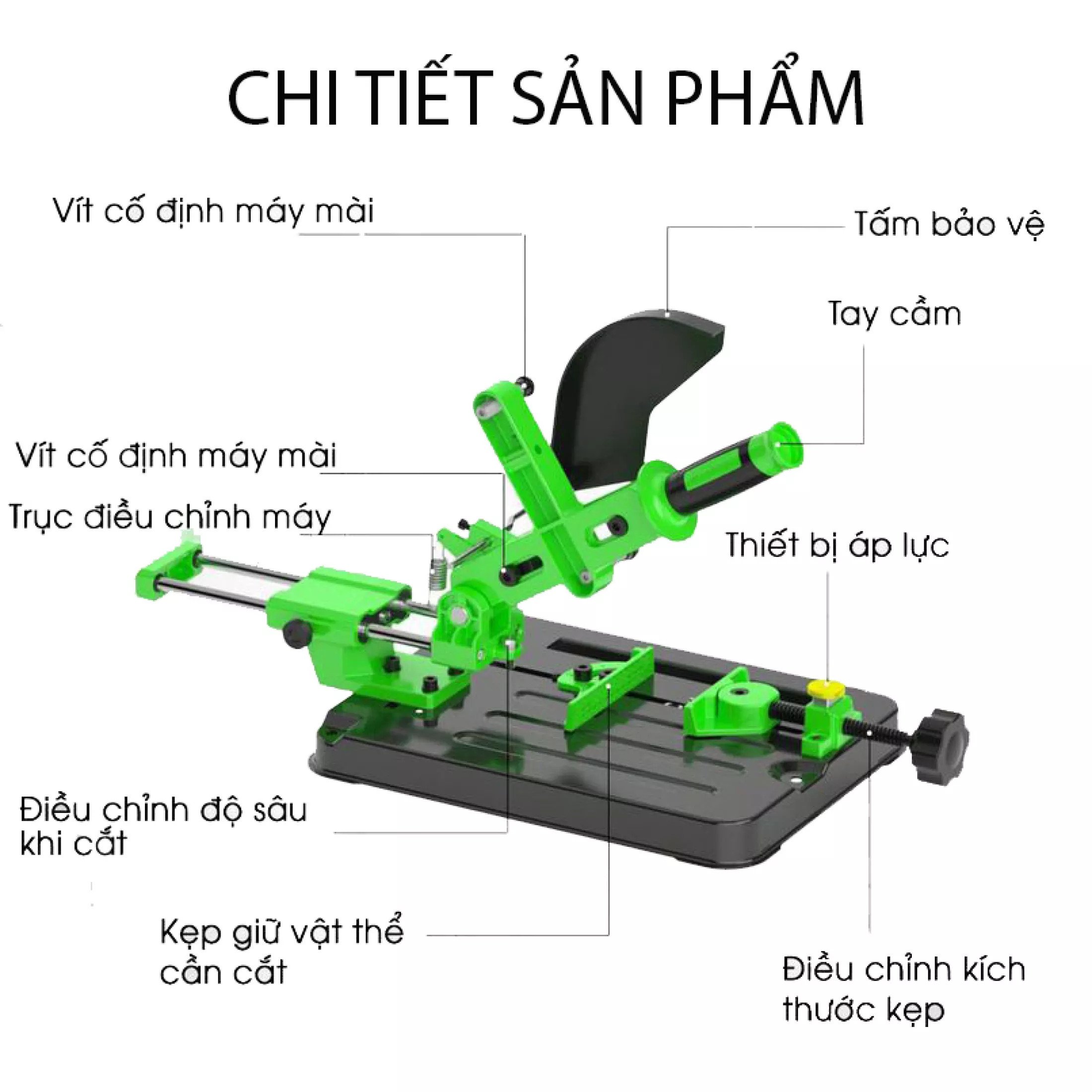 BÀN ĐẾ CẮT TRƯỢT CÓ THƯỚC ĐIỀU CHỈNH 45 ĐỘ