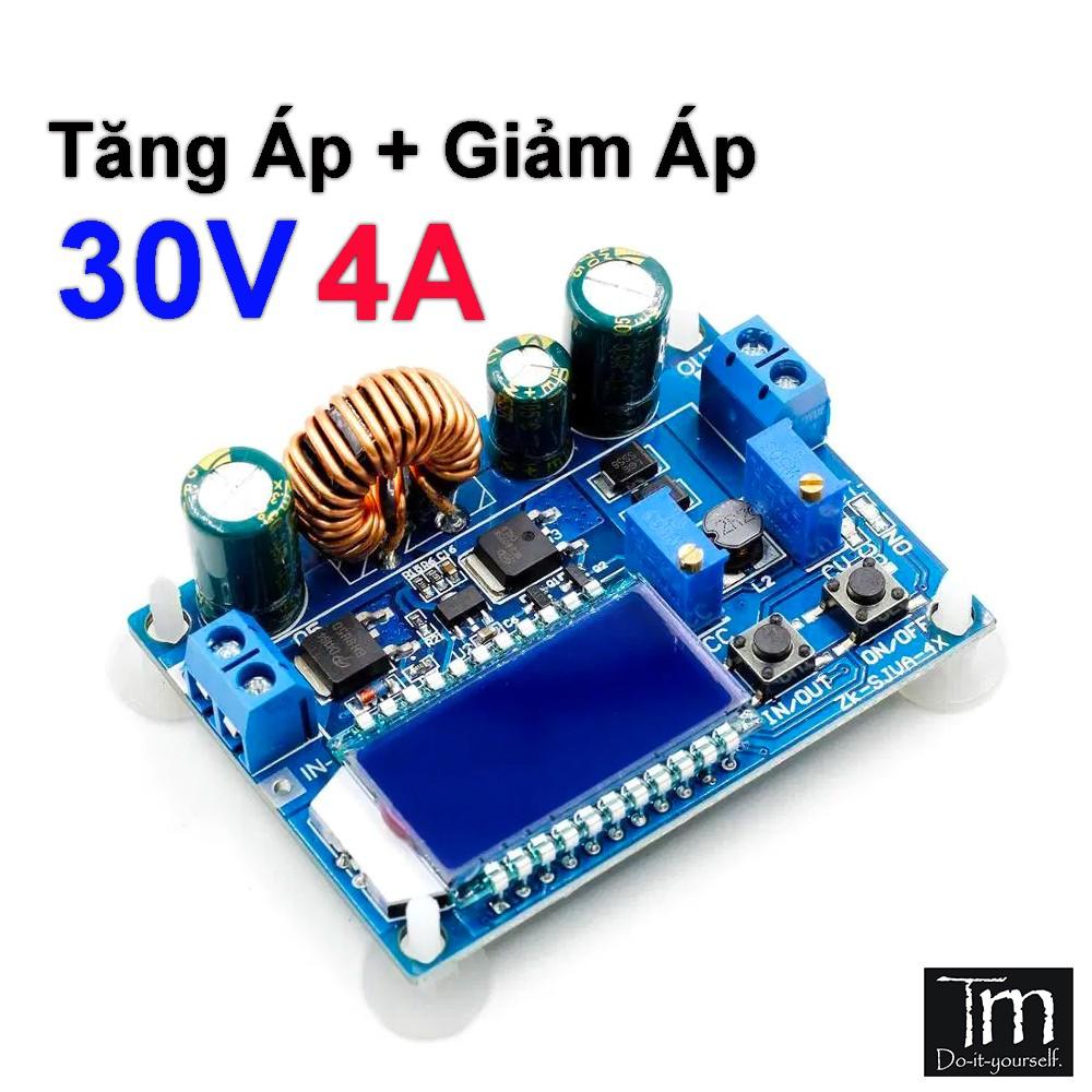 Mạch Tăng Giảm Áp Đa Năng Có LCD 0.5-30V 0-4A