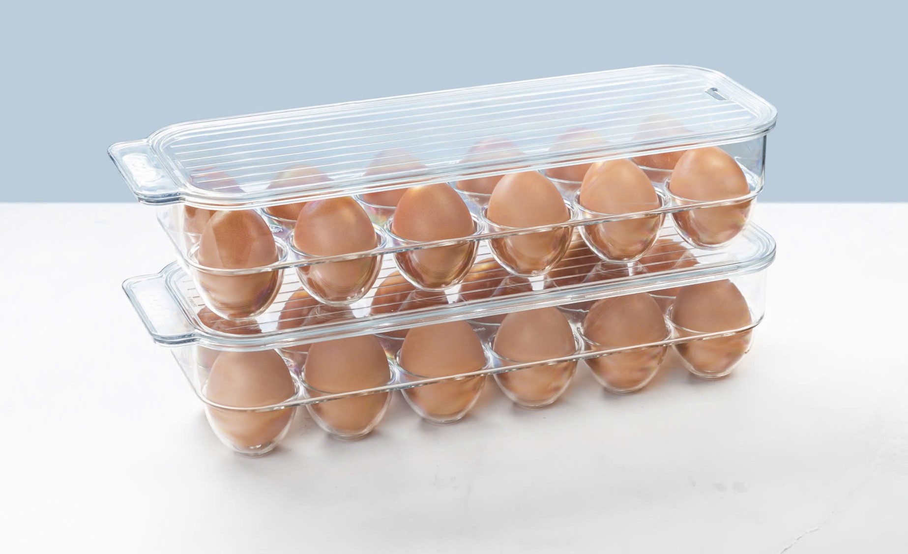 Khay Đựng 12 Trứng Kèm Nắp Đậy Inochi - Yoko Chất Liệu Nhựa PET Cao Cấp Bền Đẹp
