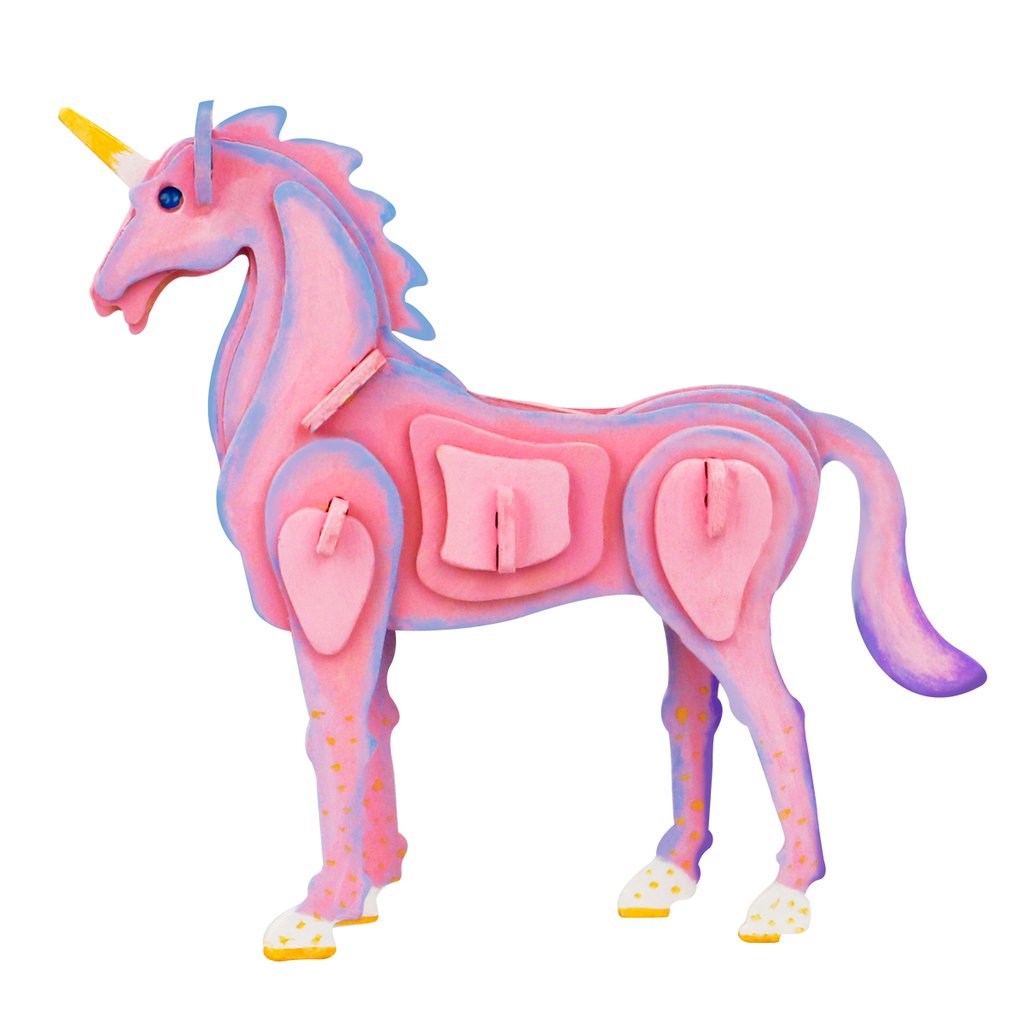 Ghép hình 3D &amp; tô màu Unicorn