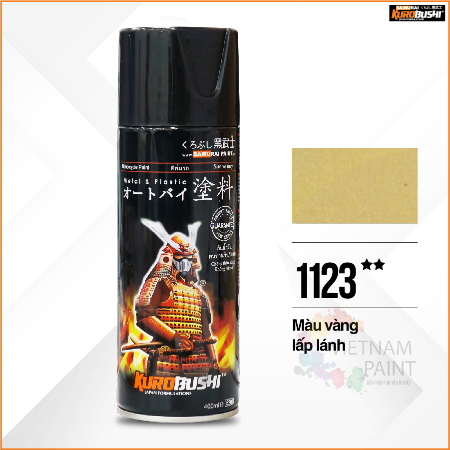 Sơn xịt Samurai Kurobushi - MÀU VÀNG ĐỒNG 1123