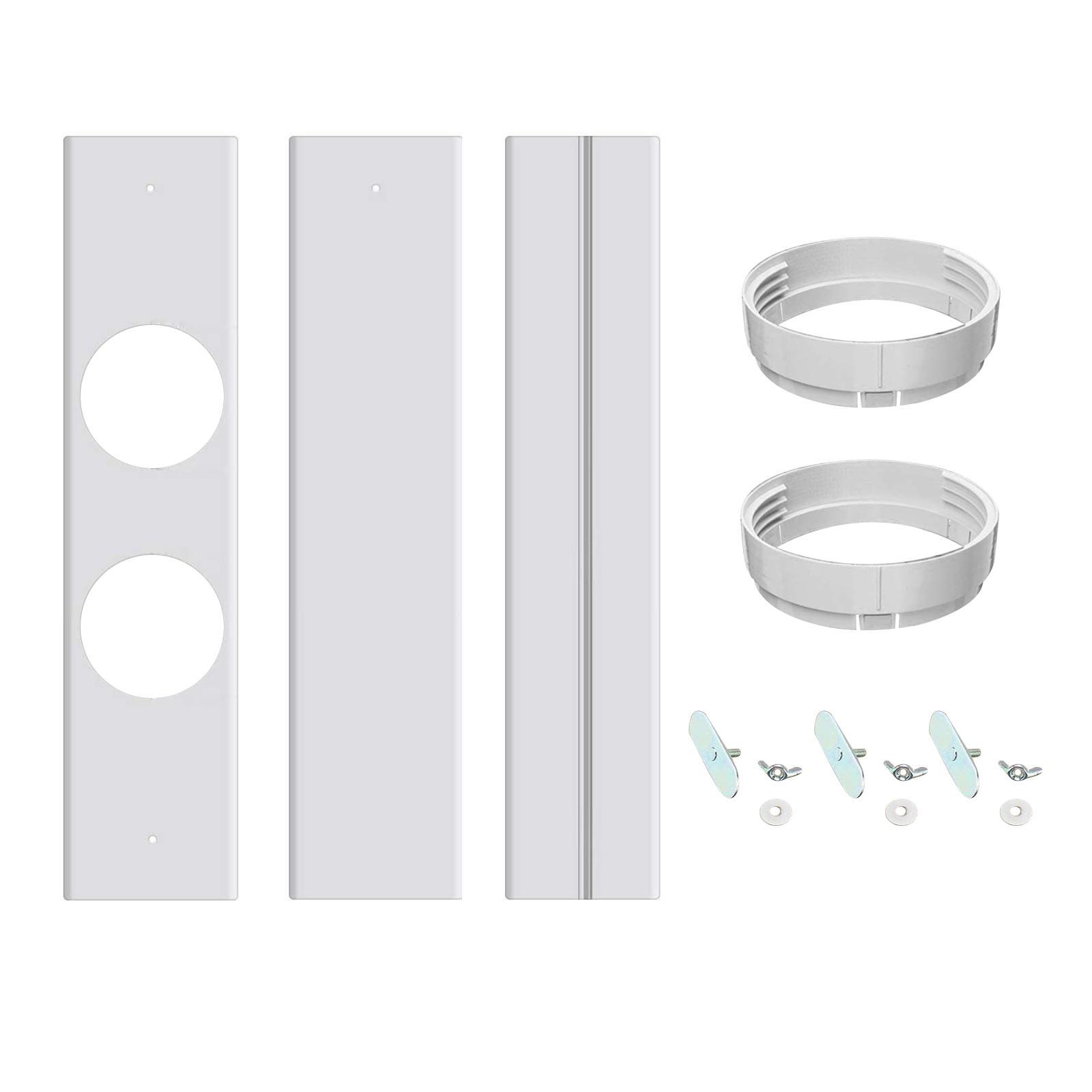 Portable Air Conditioner Window with Coupler for Exhaust Hose Universal