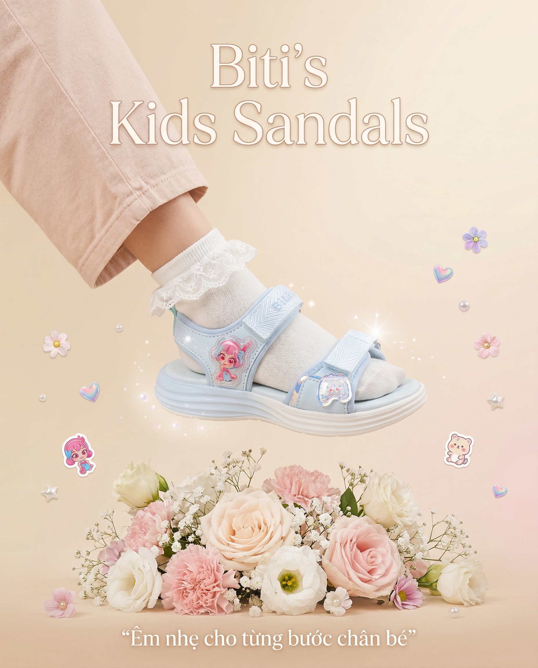 Sandal Biti's bé gái (28-37)
