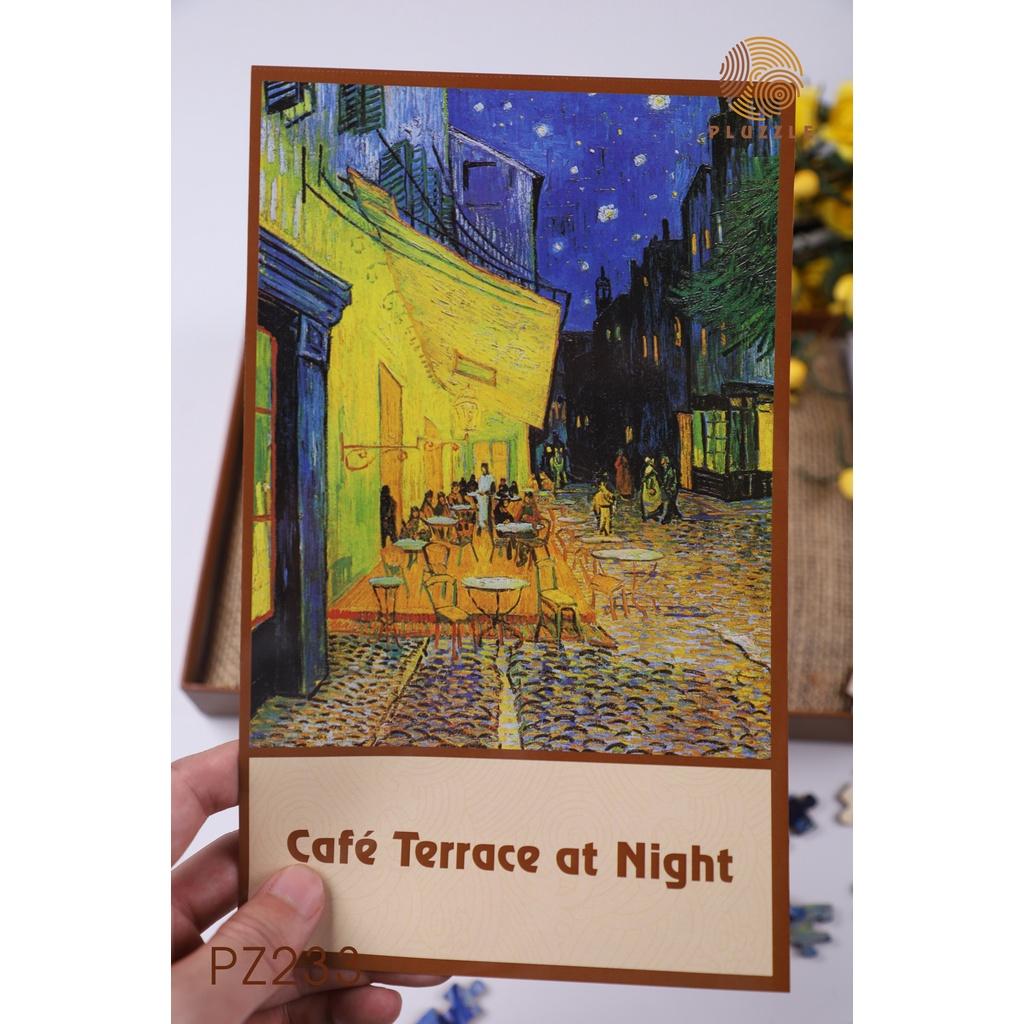 Bộ xếp hình gỗ thông minh puzzle đồ chơi ghép hình 500 miếng - PZ233 - Café Terrace at Night