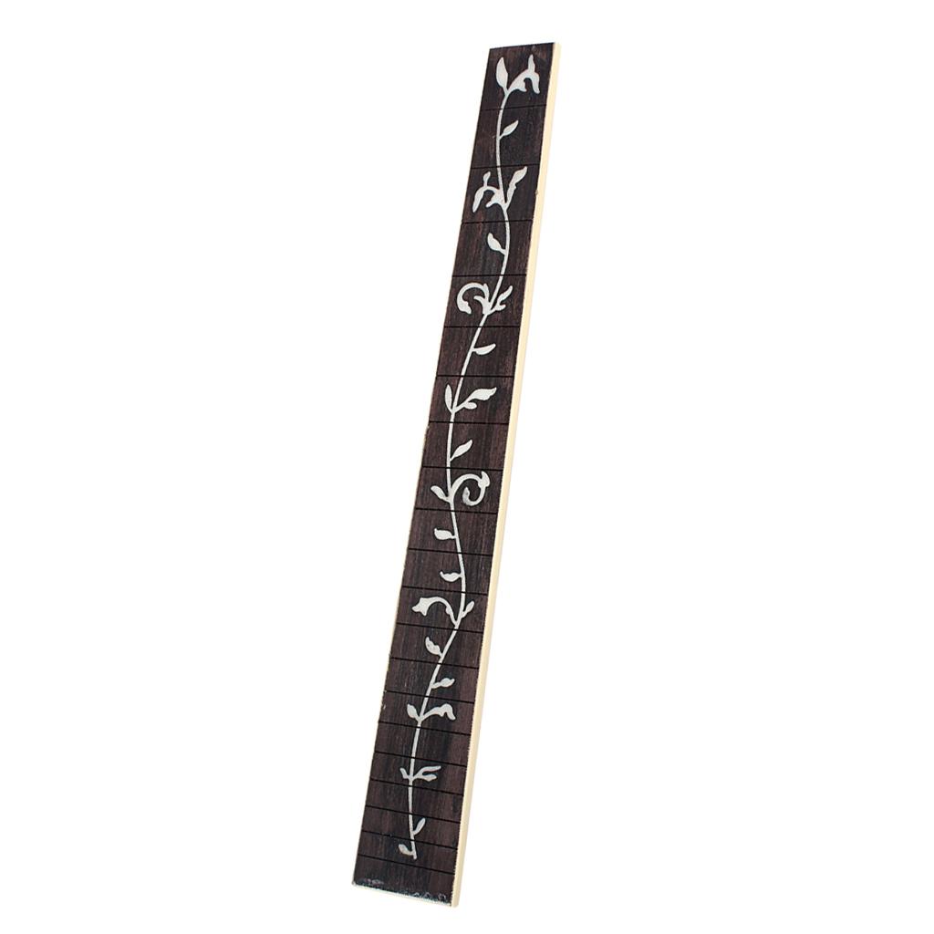 Sunnimix Âm Dân Gian Đàn Guitar Fretboard Ván Trượt Ngón Tay Gỗ Hồng Sắc Vỏ Cây Inlaided 41 ''20 Giải Tầng