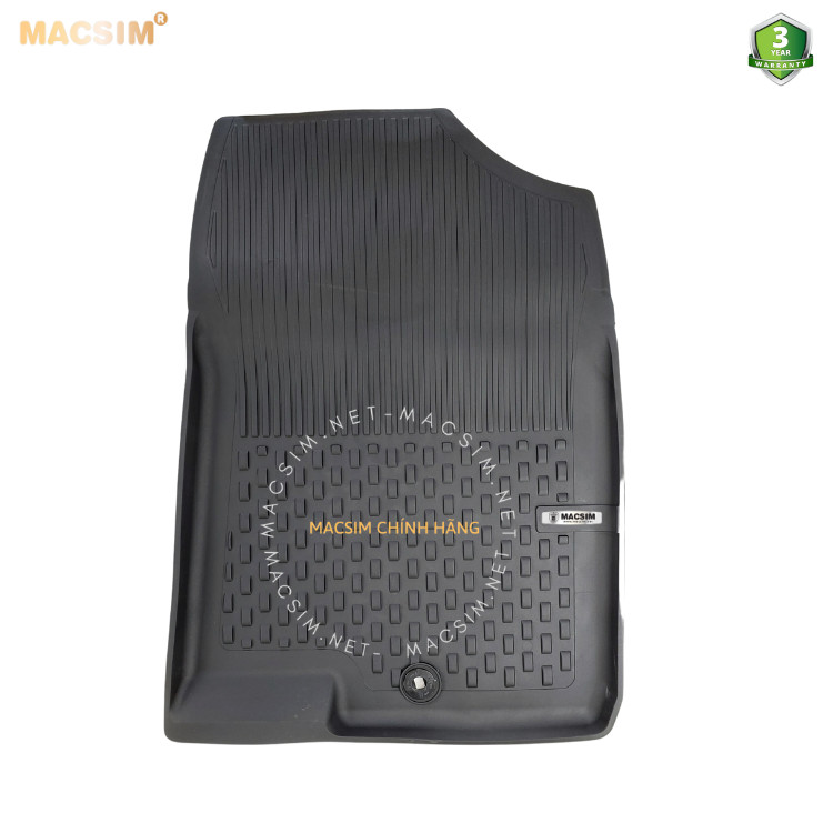 Thảm lót sàn ô tô nhựa TPE Silicon KIA RIO 2017+ Black Nhãn hiệu Macsim