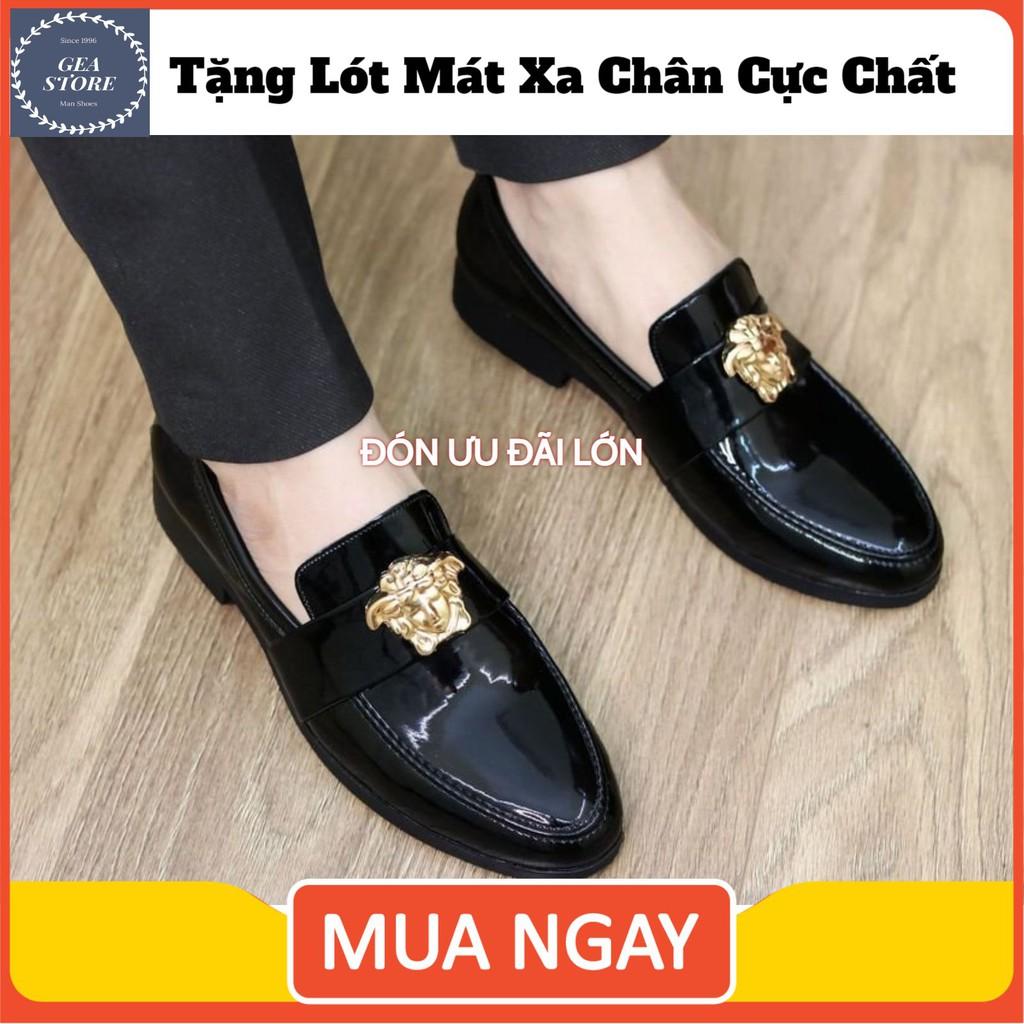 Giày lười nam giầy tây nam Đế Khâu/ Bảo hành chất lượng/ GEA