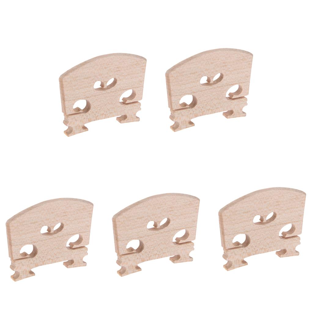 Full Size 4/4 Violin Bridge Maple Wood for Acoustic Violin Parts Accessories