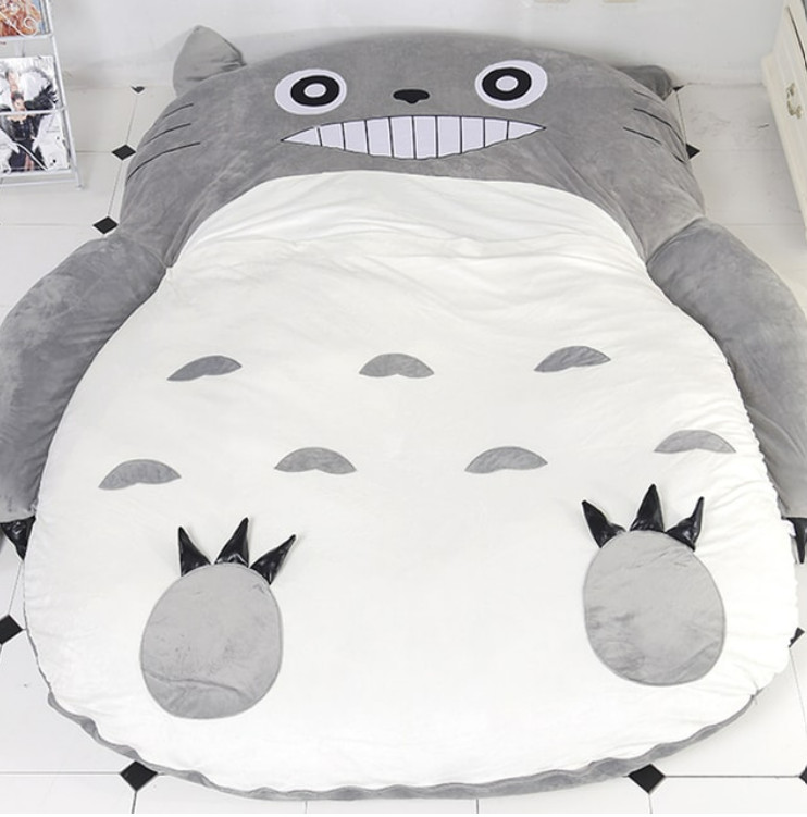 Đệm lười Totoro 1m4x2m cao cấp A làm bằng hạt xốp êm ái