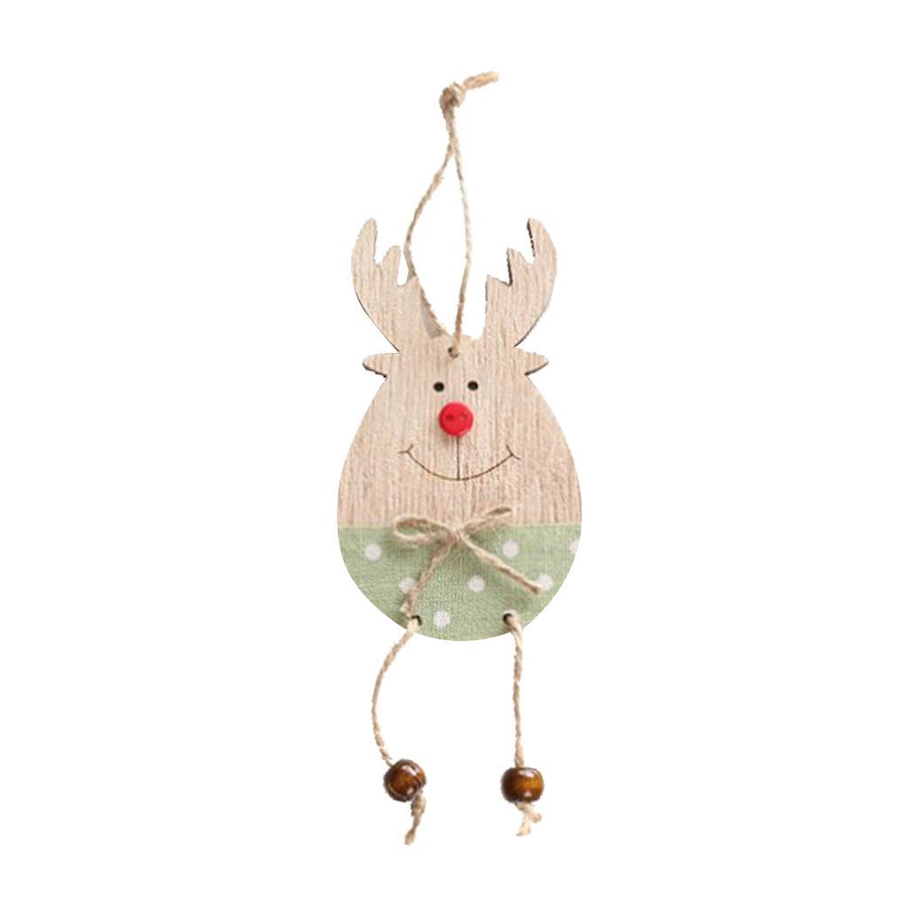 Christmas Moose Wood Pendant Christmas Tree Decoration