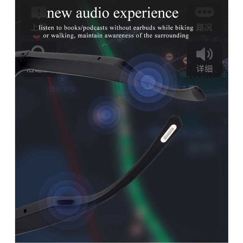 Kính Mát Kết Nối Bluetooth 5.0 Thông Minh Có Thể Nghe Gọi Kèm Ống Kính Cho IOS Android