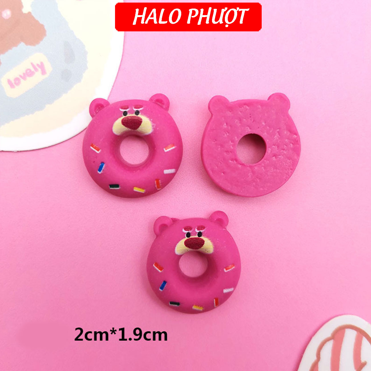 (Kèm Keo) Charm 3D trang trí nón bảo hiểm, điện thoại, xe