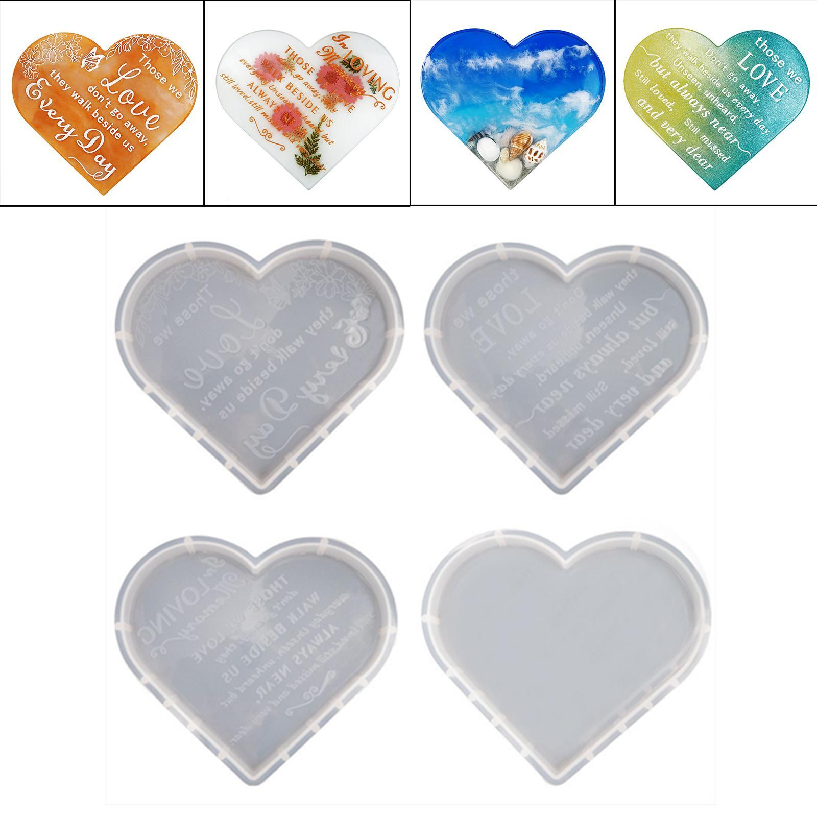 Heart Epoxy Casting Tool Resin Tray Casting Tool for DIY Making Service Tray