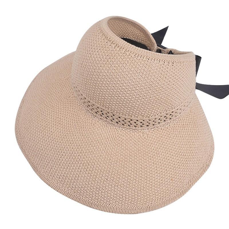 Mũ Nửa đầu , Vành rộng chống nắng gắn nơ thời trang.