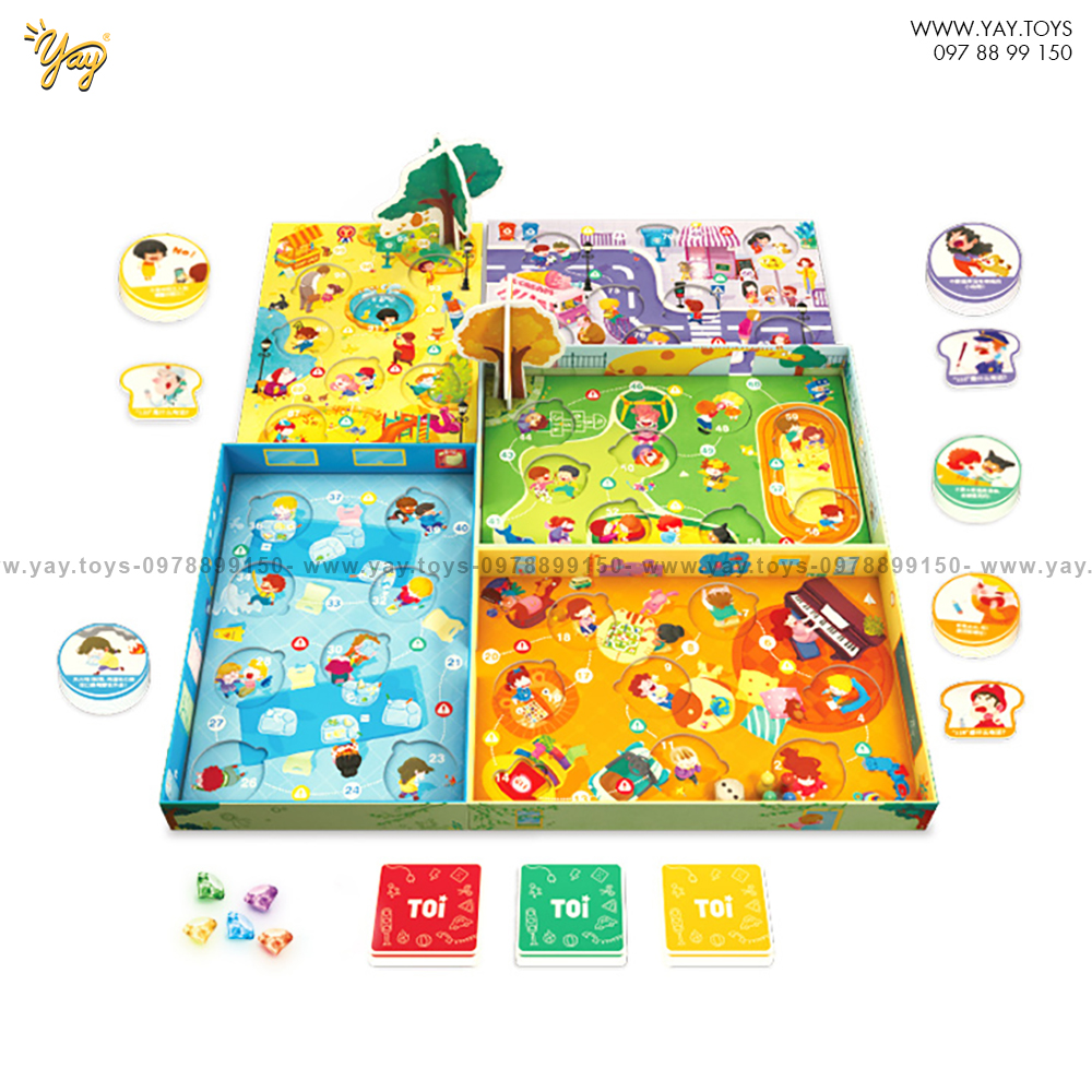 Bộ Boardgame An Toàn Là Trên Hết Bé 3+ Super Safety Kids - TOI