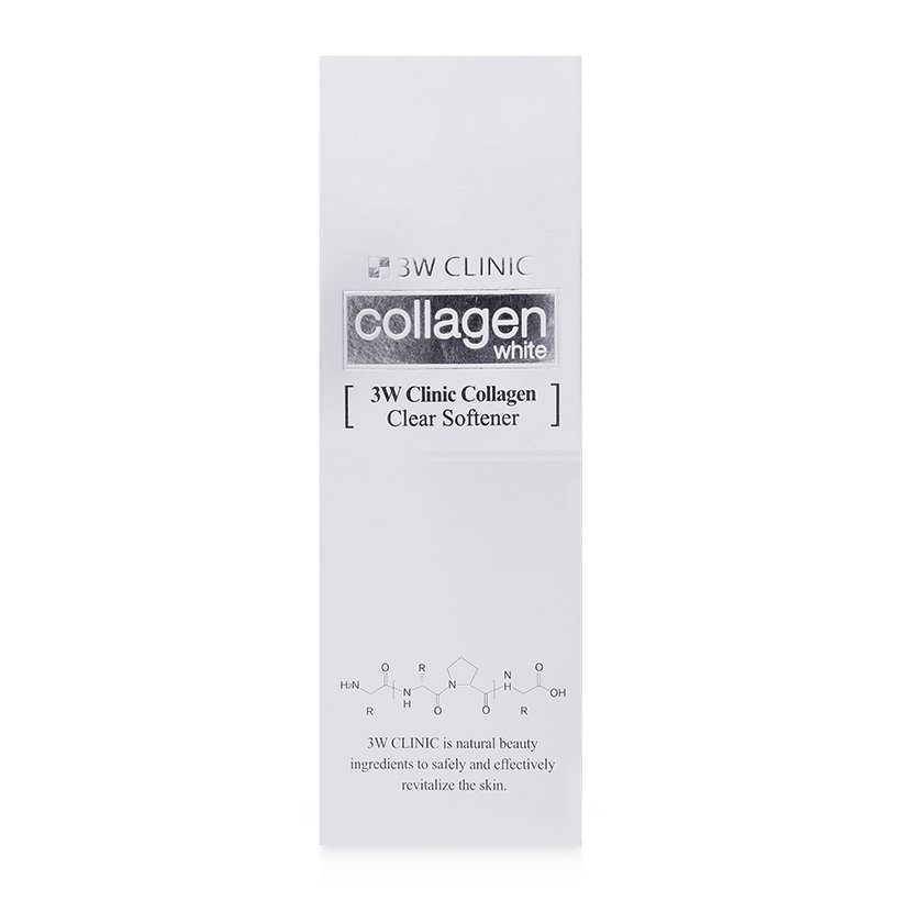 Combo dưỡng trắng da bổ sung collagen 3W Clinic (Collagen Whitening Clear Softener 150ml + Collagen Whitening Cream 60ml)