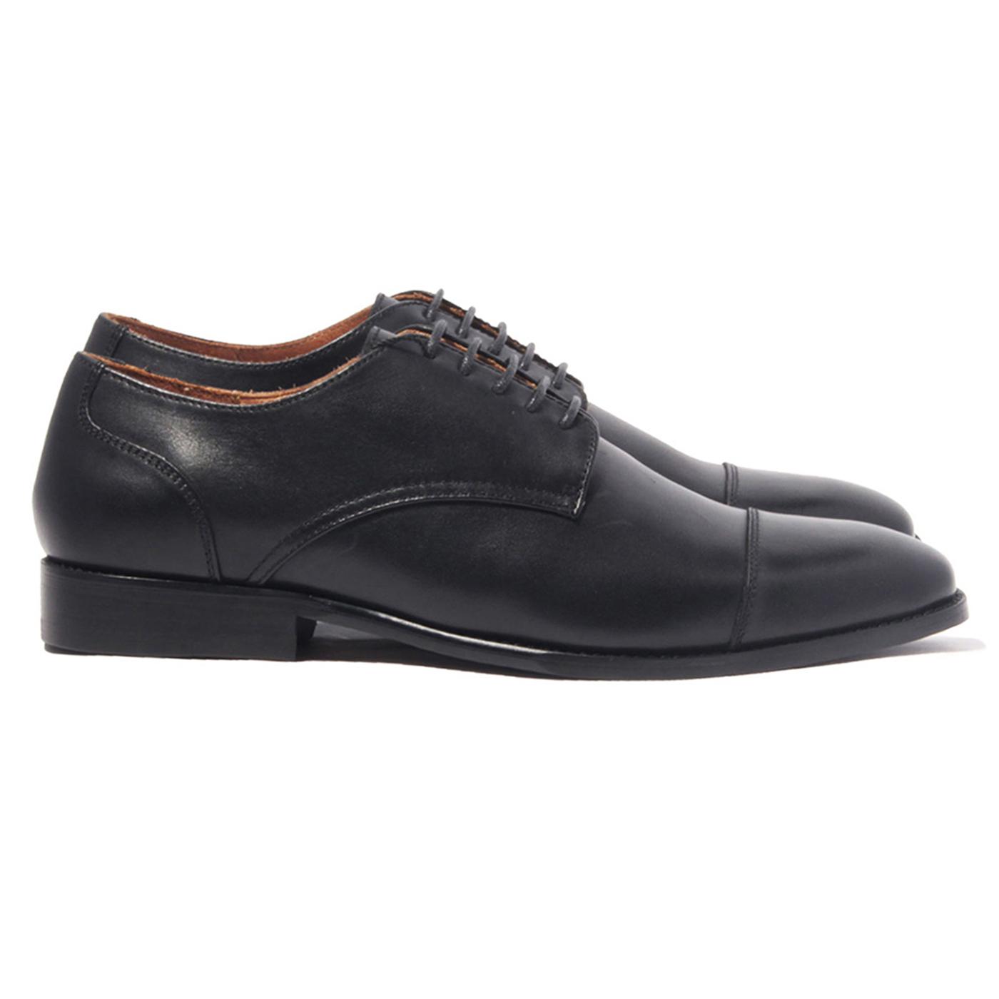 Giày Tây Nam Công Sở Banuli Da Bê Italian Dây Buộc Cap Toe Derby H1CD1 (Da Veg Itali Mềm Dẻo, Đế Siêu nhẹ, Bảo Hành Trọn Đời)