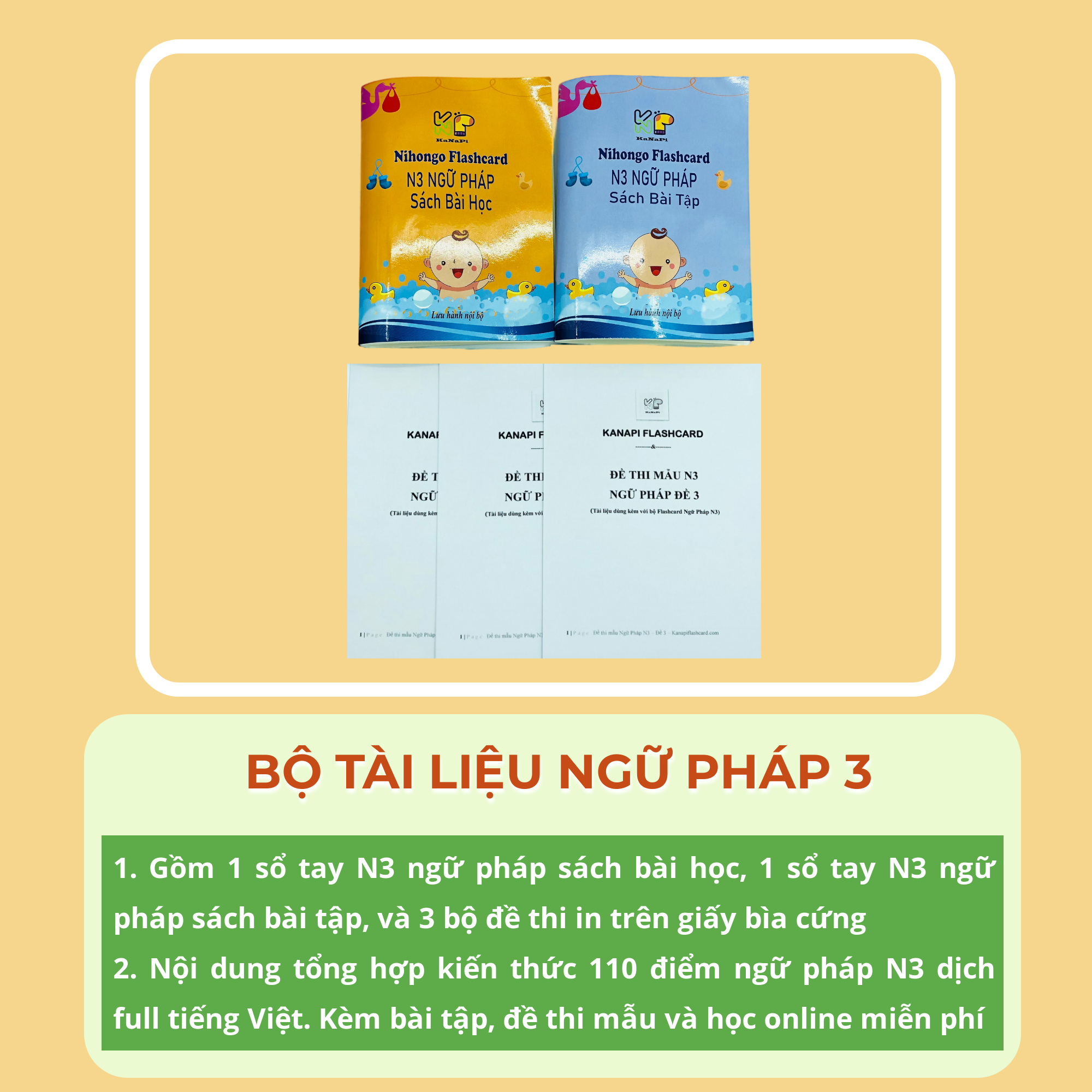 Bộ Tài Liệu N3 Ngữ Pháp - Kanapi Flashcard