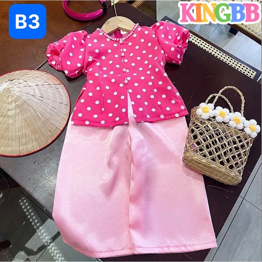 XẢ HÀNG LẺ SIZE Bộ bà ba cho bé gái thêu hoa đi chơi biểu diễn đẹp từ 12-40kg chất gấm lụa mềm mát