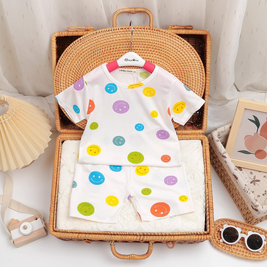 Bộ cộc tay cho bé bộ cộc tay Minkymom họa tiết TRÁI BƠ cho bé trai bé gái Chất thun lạnh cao cấp siêu mềm siêu mát