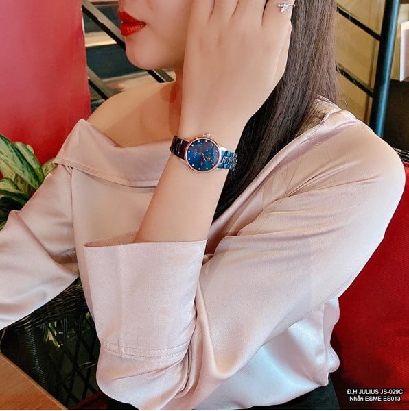 Đồng Hồ Nữ Julius Star JS-029 Kính Sapphire Đường Kính 29mm | EBMart