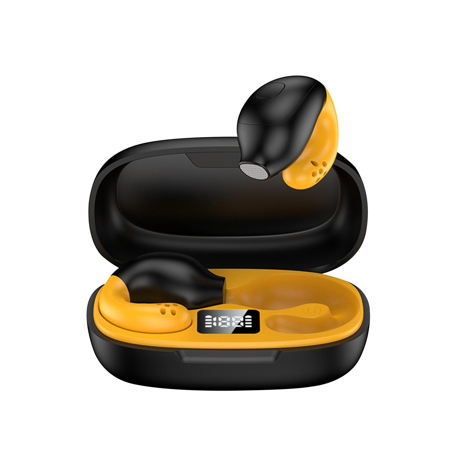 Wireless Sport Earbuds Earphone Noise Reduction with Charging Case Clip on Earbud Business Earphones for Running Gym Exerciese Sport Cycling