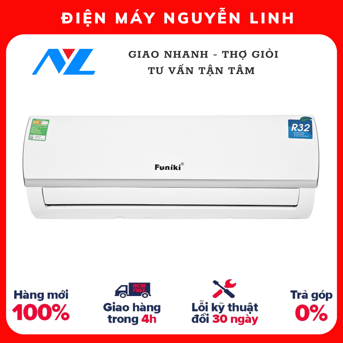 Máy lạnh Funiki 2.0 HP HSC18TMU - Hàng chính hãng (chỉ giao HCM)