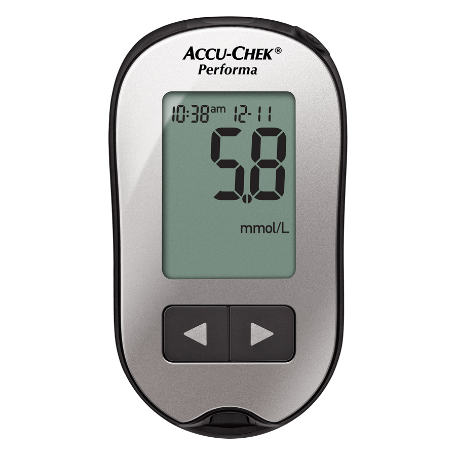 Bộ Máy Đo Đường Huyết Accu-chek Peforma mmol/L