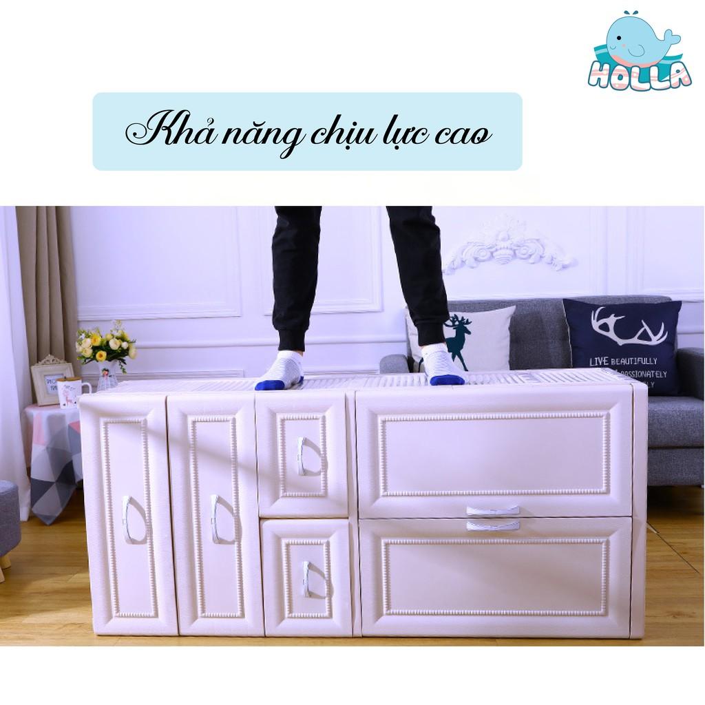 Tủ nhựa 5 tầng cho bé bền đẹp chắc chắn Holla Honper