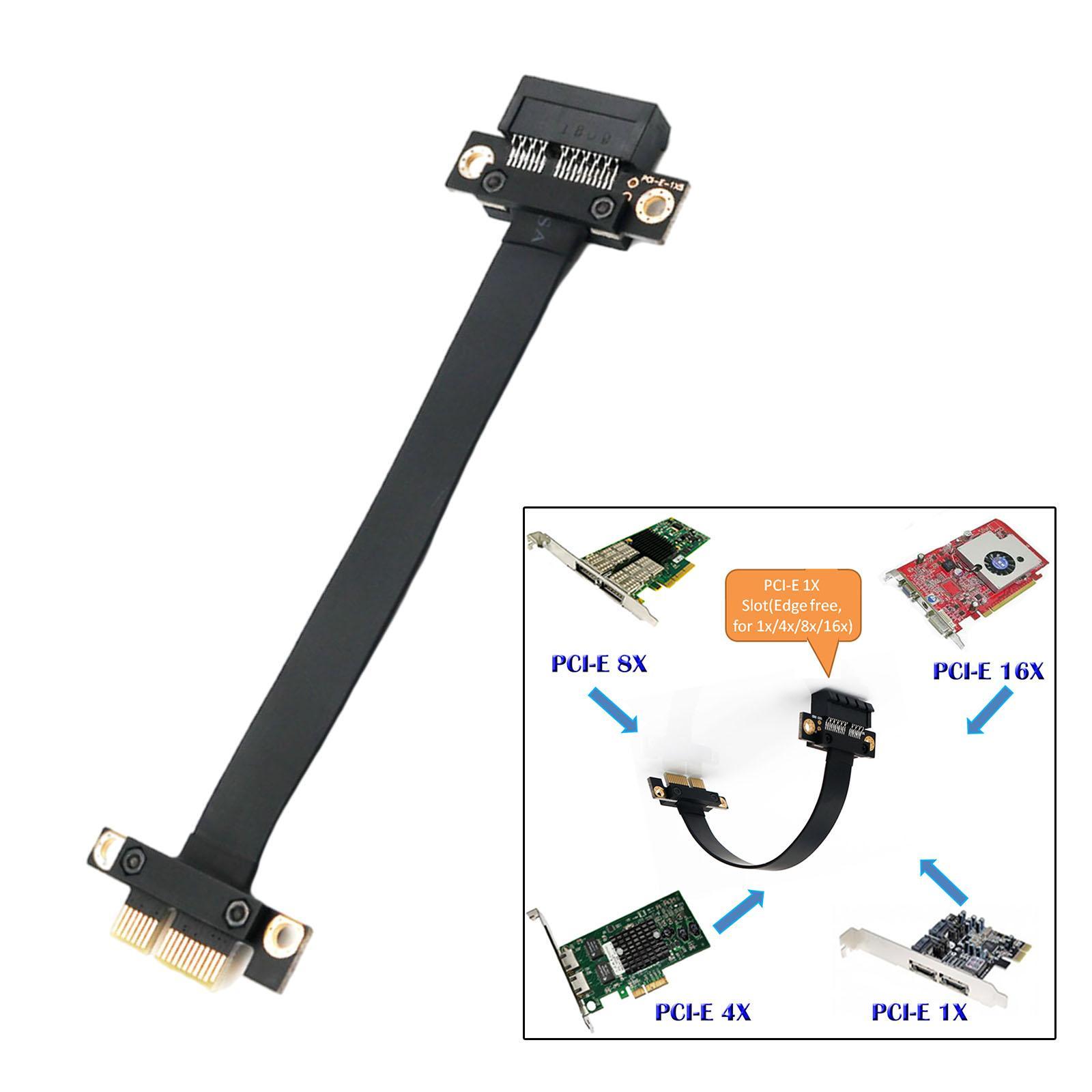 1X Cable PCI- PCIe Extension Cable PCIe 1x Riser PCIe Extender 180