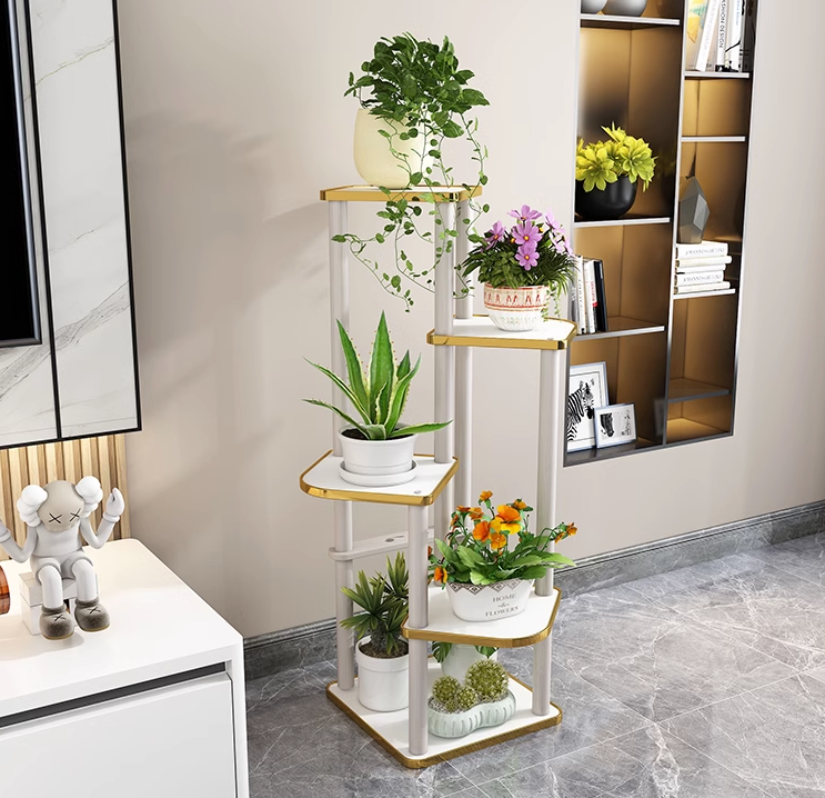 Kệ Trồng Cây Lắp Ráp 5 Tầng Trong Nhà Phong Cách Tây Âu Golden Tree Luxury 5F