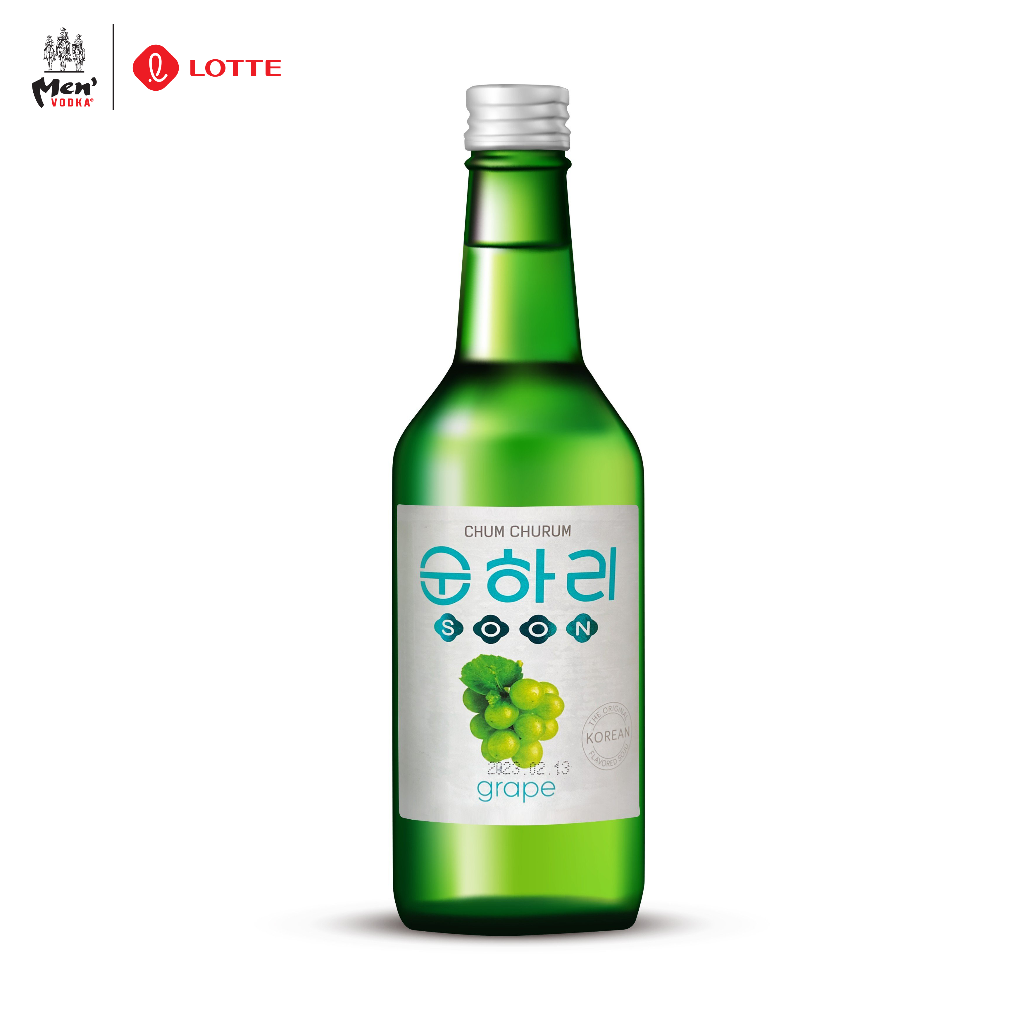 Rượu Soju Chum Churum Lotte Hàn Quốc vị Nho 12% chai 360ml