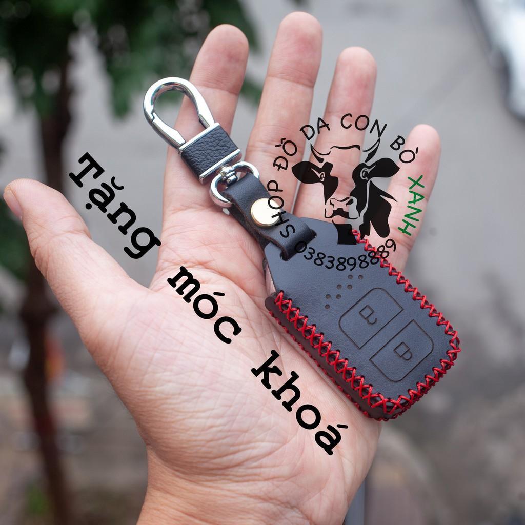 Bao da dành cho chìa khoá Honda Jazz, CRV, HRV, CR-V handmade da thật 003
