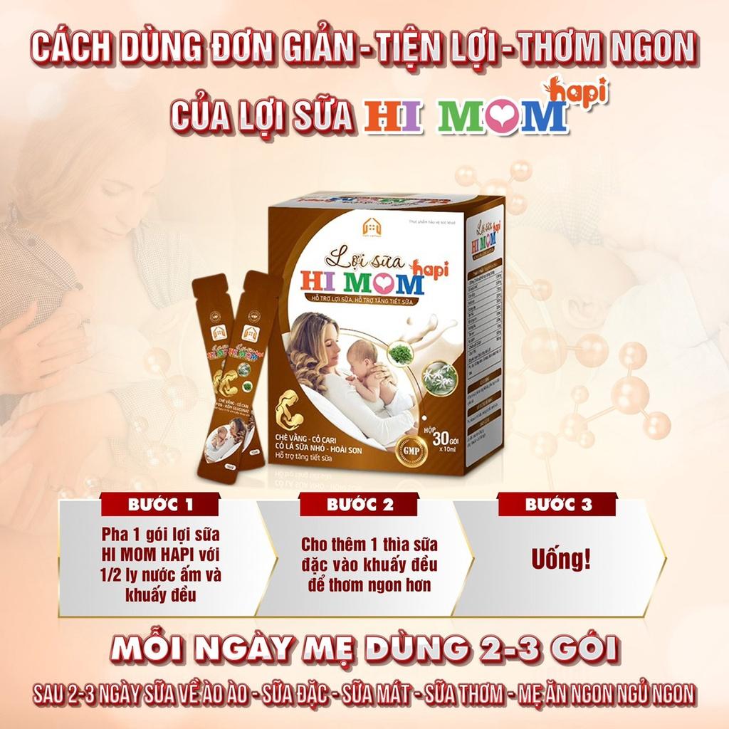 Combo 10 gói Lợi sữa Hi Mom Hapi