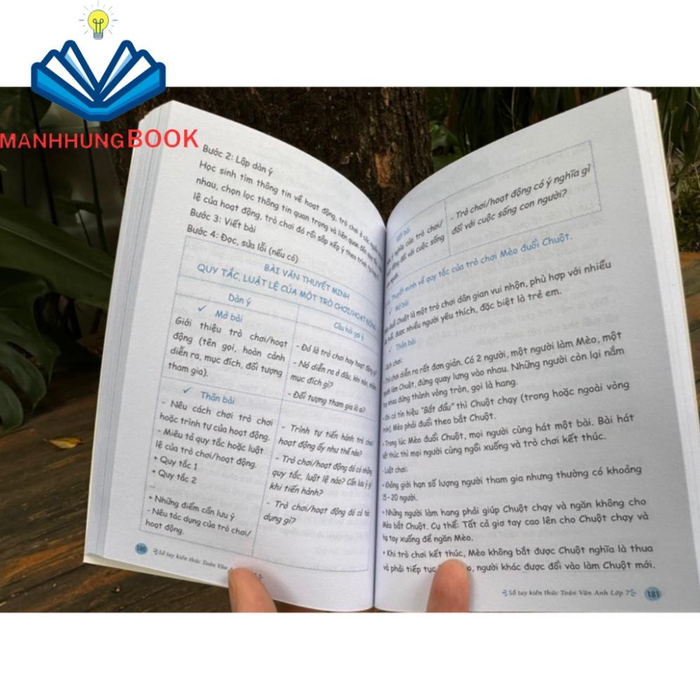 Sách - Sổ tay kiến thức Toán, Văn, Anh lớp 7