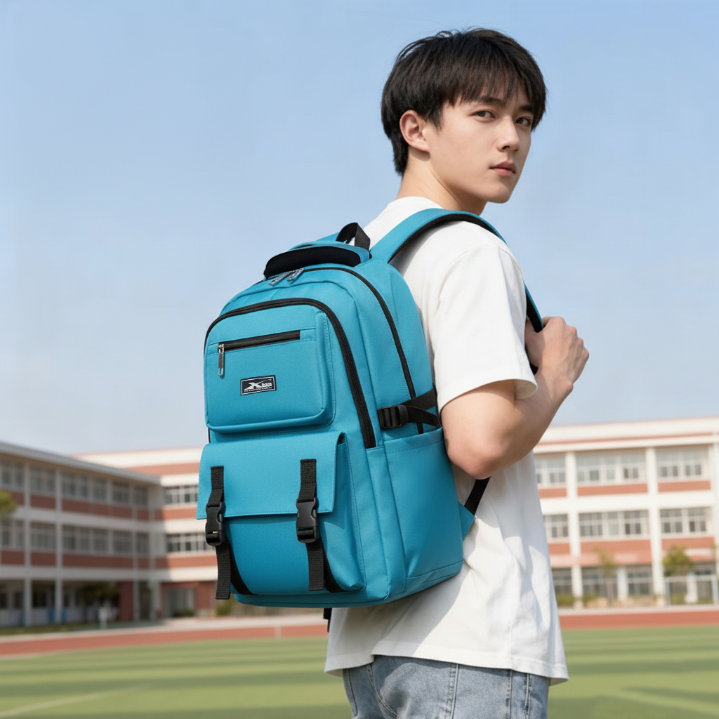 Balo Học Sinh Chống Nước Xbags Sea Blue – Balo Trung Học Cao Cấp, Nhiều Ngăn, Thanh Lịch XB3201!