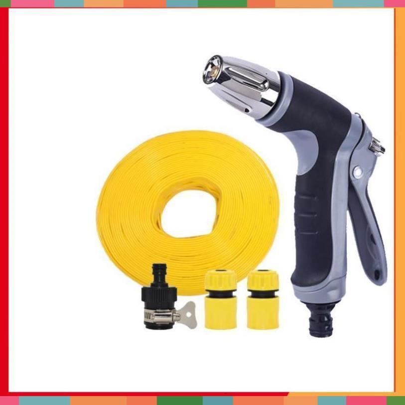 Bộ dây và vòi xịt rửa xe tưới cây tăng áp 20m  206817