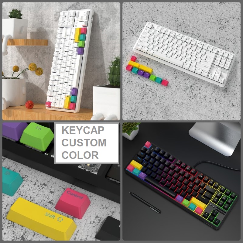 Bàn Phím Cơ Gaming không dây Bluetooth Ajazz K870 led RGB