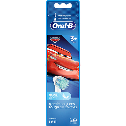 Đầu bàn chải thay thế bàn chải điện trẻ em Oral-B dành cho Disney Cars Extra Soft EB10s - Hàng chính hãng