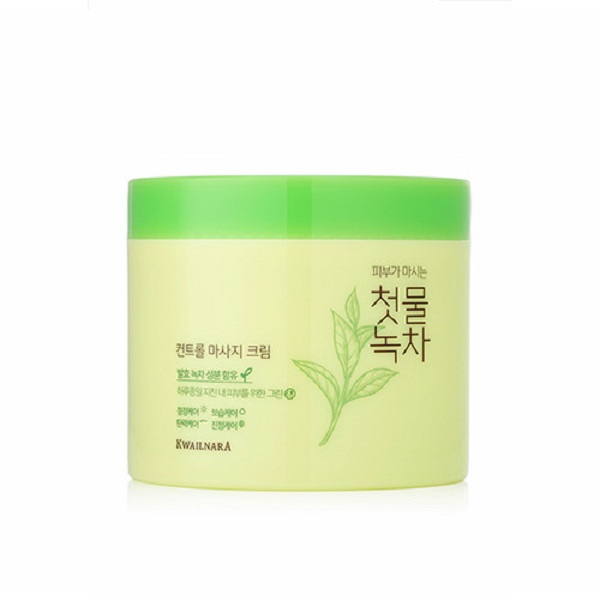 Kem tẩy trang thảo dược trà xanh (Hàn Quốc) Welcos Green Tea Fresh Cleansing Cream 300g